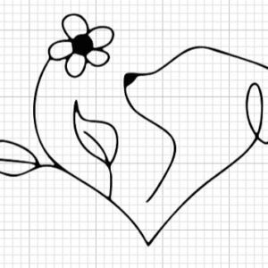 dog-and-flower