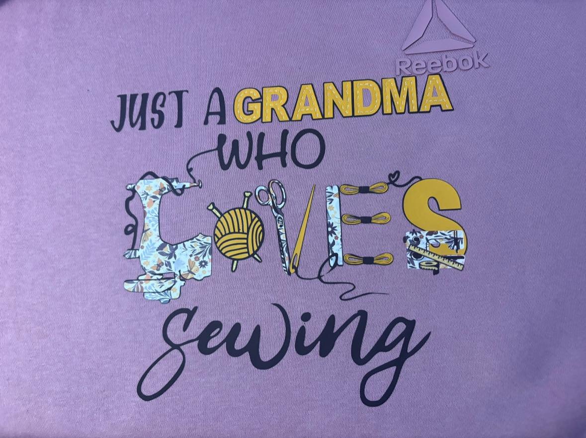 grandma that loves to sew